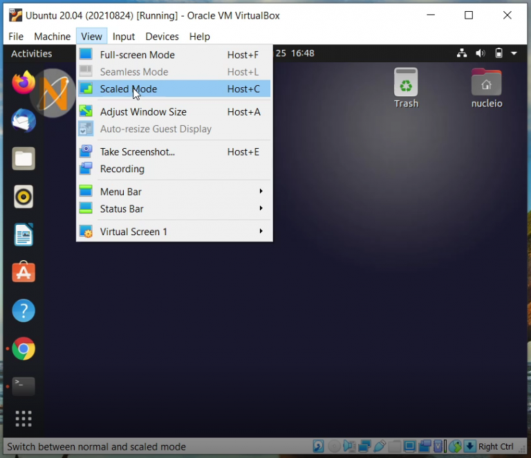 how to make ubuntu full screen in VM Virtual Box without installing ...