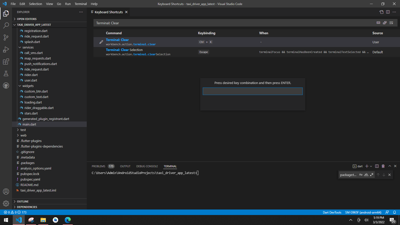 How to Set Clear Shortcut command in VS Code - Nucleio Information Services