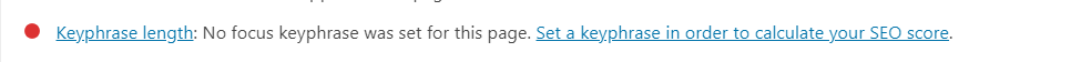 Keyphrase length problem later to be solved to make Yoast SEO green.