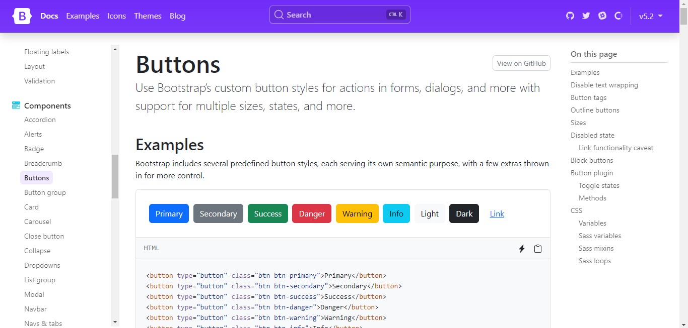 How To Create A Button tag Using Bootstrap? - Nucleio Information Services