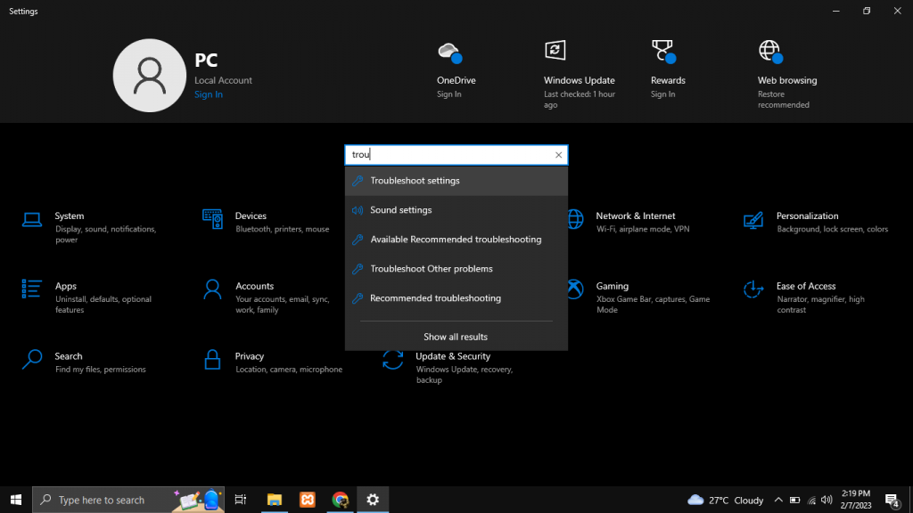 A screenshot of a computer
Description automatically generated