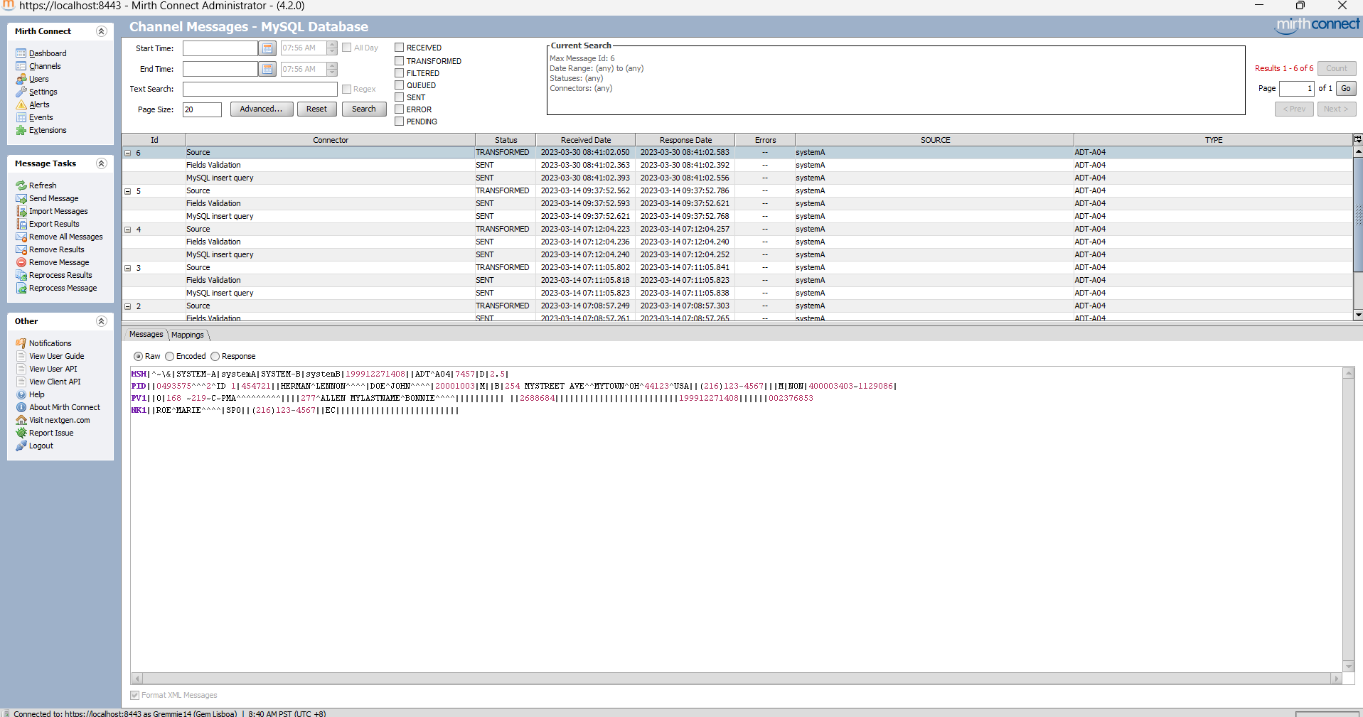 Mirth Connect Interaction with a Database - Part 5 | Nucleio ...