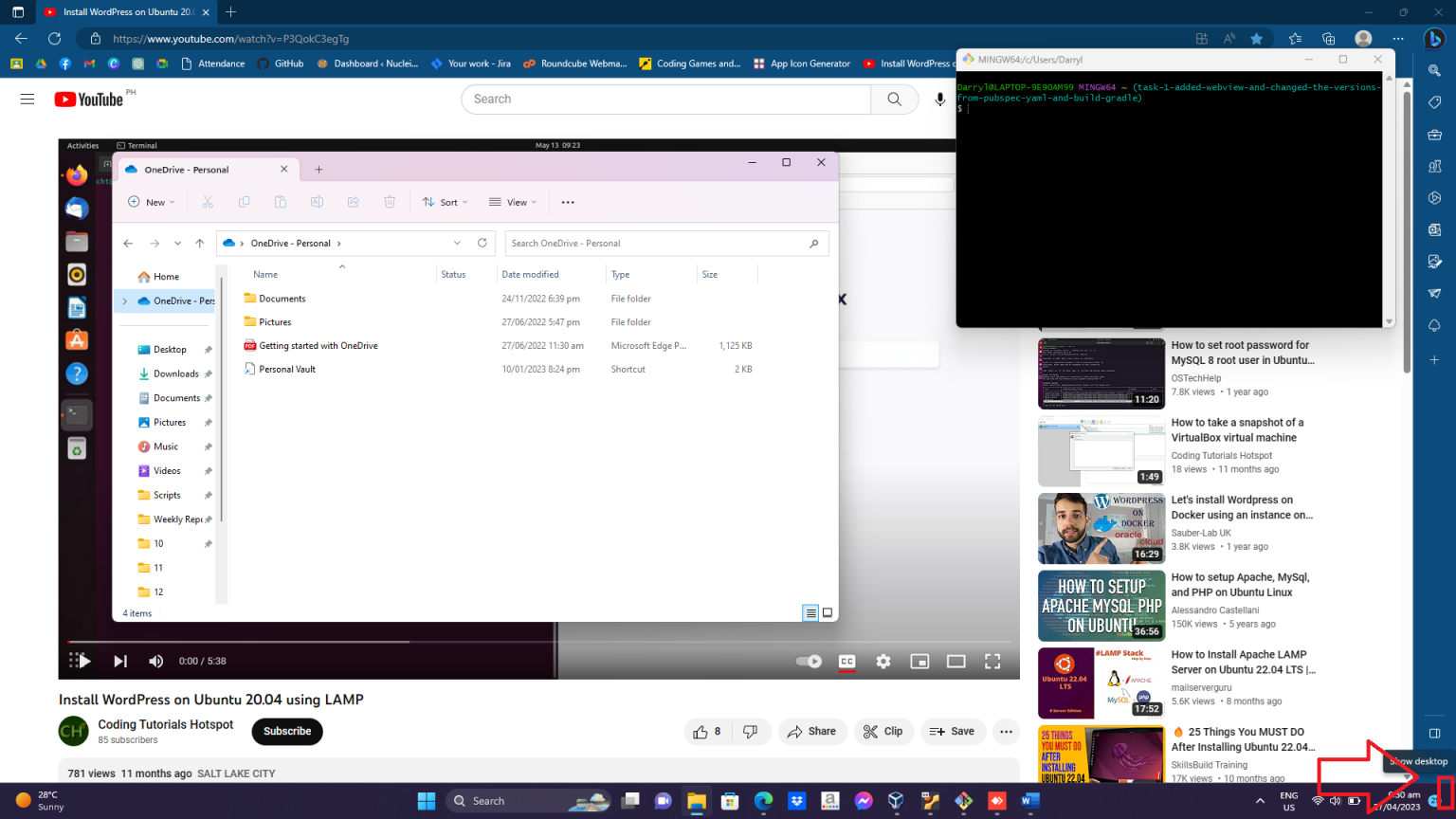 How to quickly go to desktop when you have multiple tabs on windows 11 ...