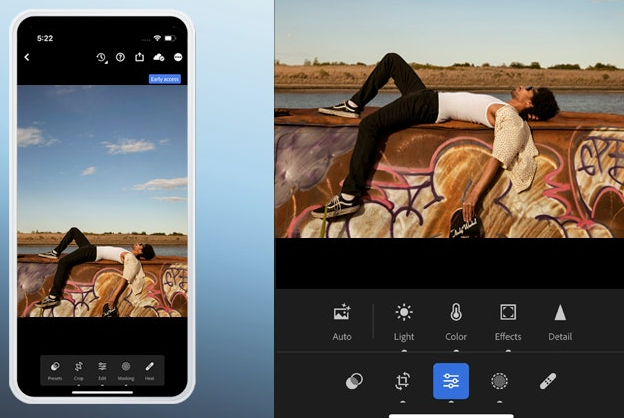 Adobe Lightroom Mobile photography